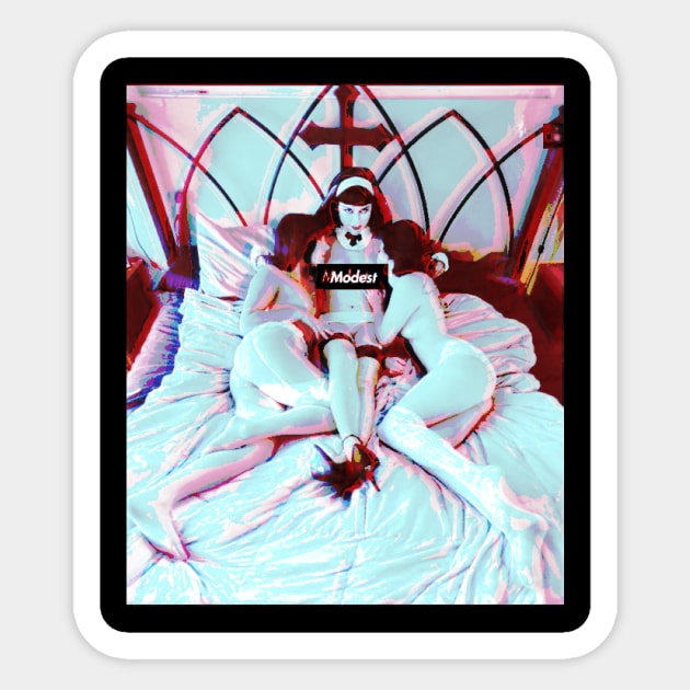 Supreme nun sticker hot sale